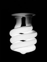 Una lampadina a basso consumo energetico